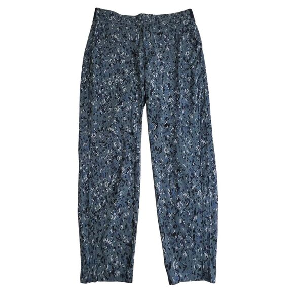Athleta Womens Blue Fleck High Rise Pull On Brooklyn Ankle Pants 8 - Picture 2 of 9